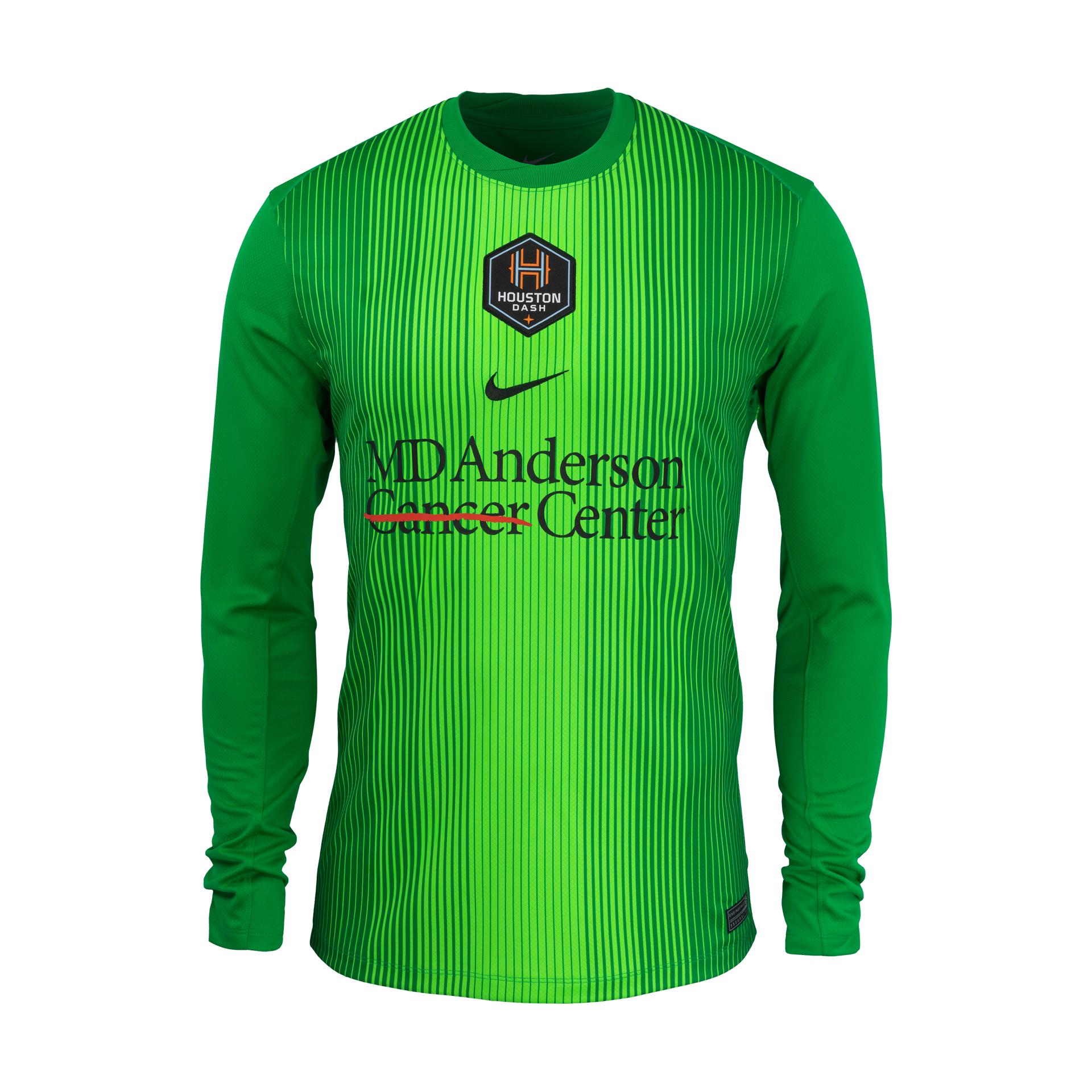 Unisex Houston Dash Nike Green 2025 Replica Goalkeeper Jersey