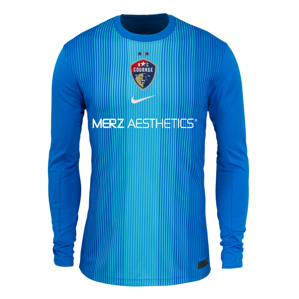 Unisex NC Courage Nike Blue 2025 Replica Goalkeeper Jersey – NWSL SHOP Unisex NC Courage Nike Blue 2025 Replica Goalkeeper Jersey – NWSL SHOP