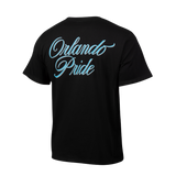 Unisex Orlando Pride Black Scripted Tee