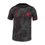 Unisex Portland Thorns Nike Black 2025 Pre-Match Top