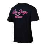Unisex San Diego Wave Black Scripted Tee