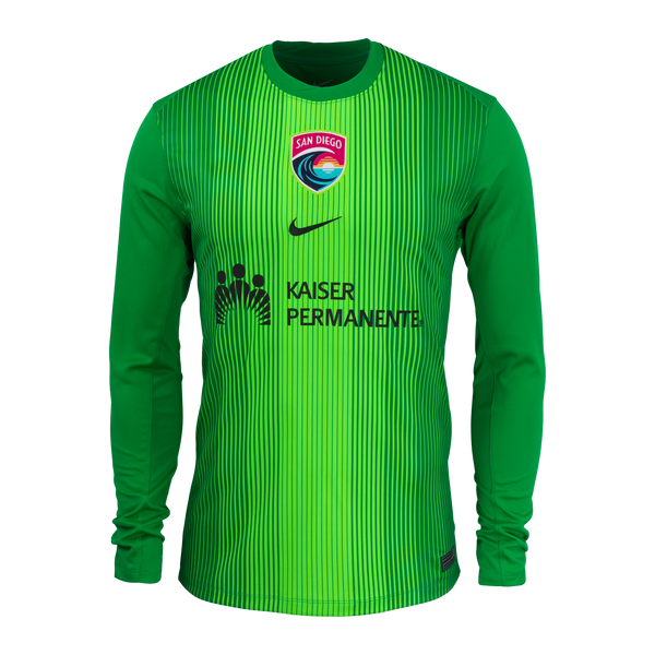 Unisex San Diego Wave Nike Green 2025 Replica Goalkeeper Jersey