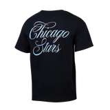 Unisex Chicago Stars Black Scripted Tee