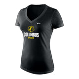 Women's NWSL Columbus Nike Gray V-Neck Tee