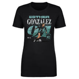 Women's NJ/NY Gotham FC Esther Gonzalez Cracked Number Tee