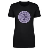 Women's Racing Louisville Black Vintage Primary Logo Tee