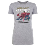 Women's North Carolina Courage Ashley Sanchez Cracked Number Tee