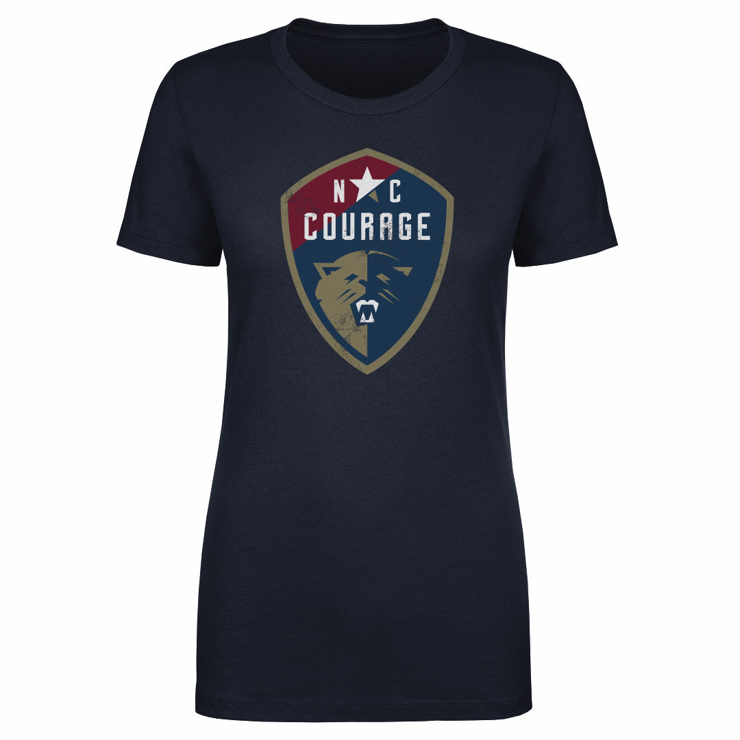 Women's NC Courage Vintage Primary Logo Tee