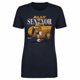 Women's Utah Royals Ally Sentnor Cracked Number Slim-Fit Tee