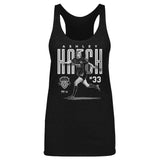 Women's Washington Spirit Black Ashley Hatch Bitmap Tank