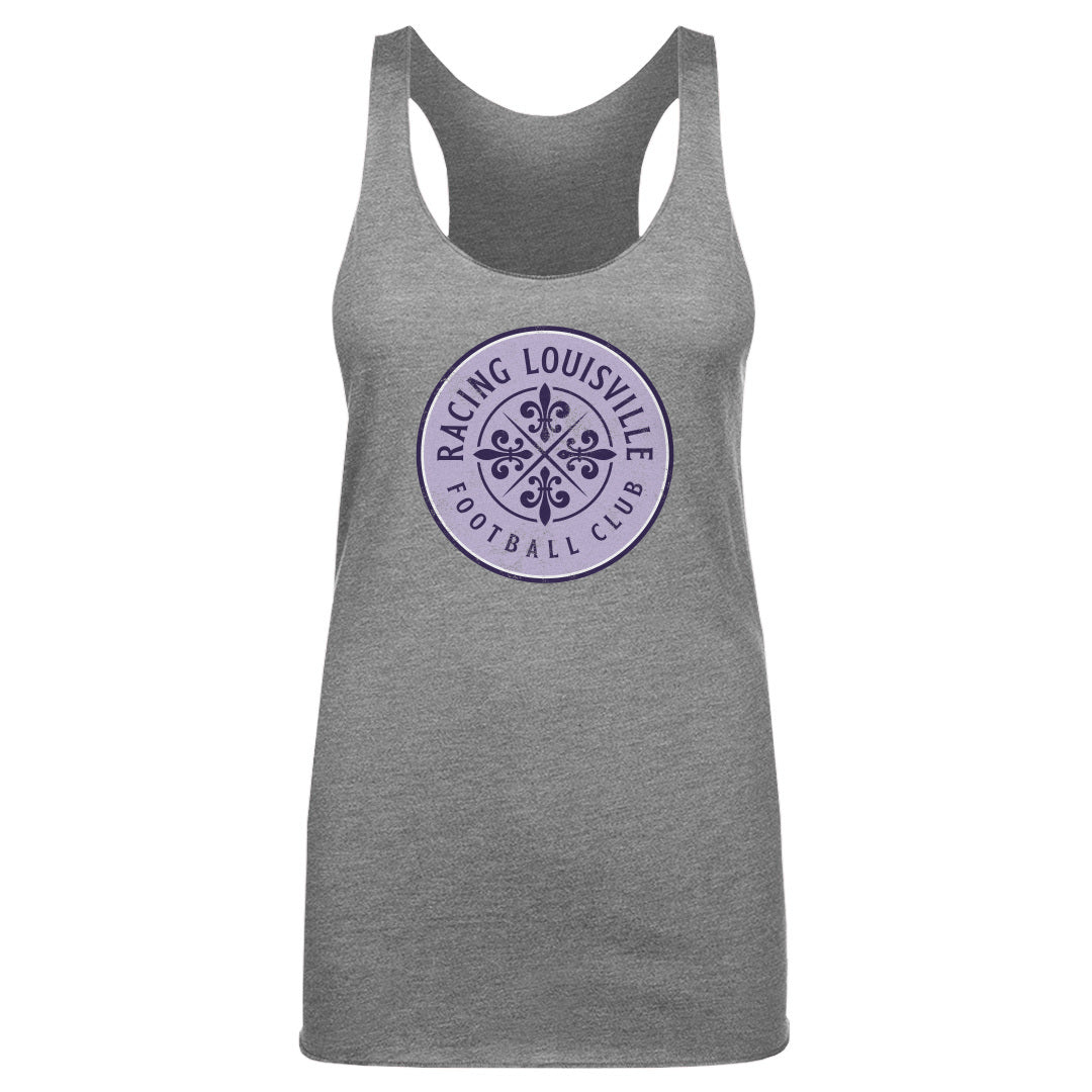 Women's Racing Louisville Black Vintage Primary Logo Tank