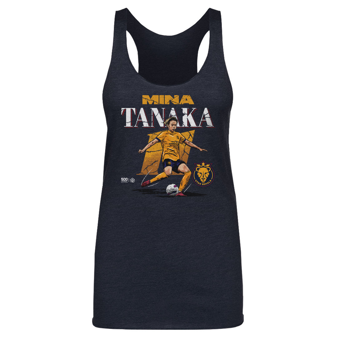 Women's Utah Royals Mina Tanaka Cracked Number Tank