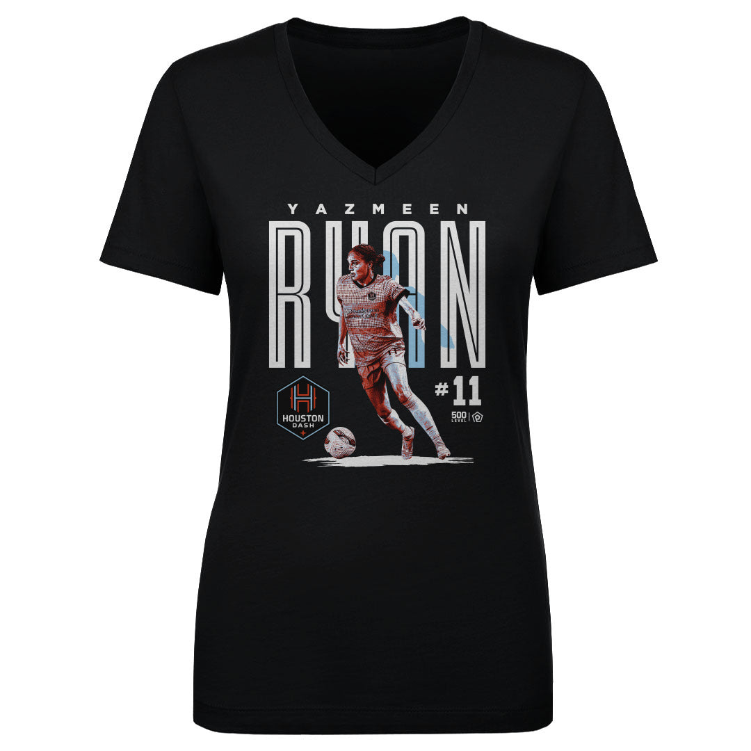 Women's Houston Dash Yazmeen Ryan Bitmap V-Neck Tee