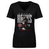 Women's Portland Thorns Caiya Hanks Bitmap V-Neck Tee