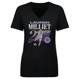 Women's Racing Louisville Lauren Milliet Cracked Number V-Neck Tee