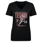 Women's Angel City FC Riley Tiernan Bitmap V-Neck Tee