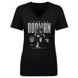 Women's Washington Spirit Black Trinity Rodman Bitmap V-Neck Tee