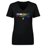 Women's Boston Legacy 2025 Pride Stripes V-Neck Tee