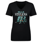 Women's NJ/NY Gotham FC Ella Stevens Cracked Number V-Neck Tee
