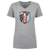 Women's KC Current Vintage Primary Logo V-Neck Tee