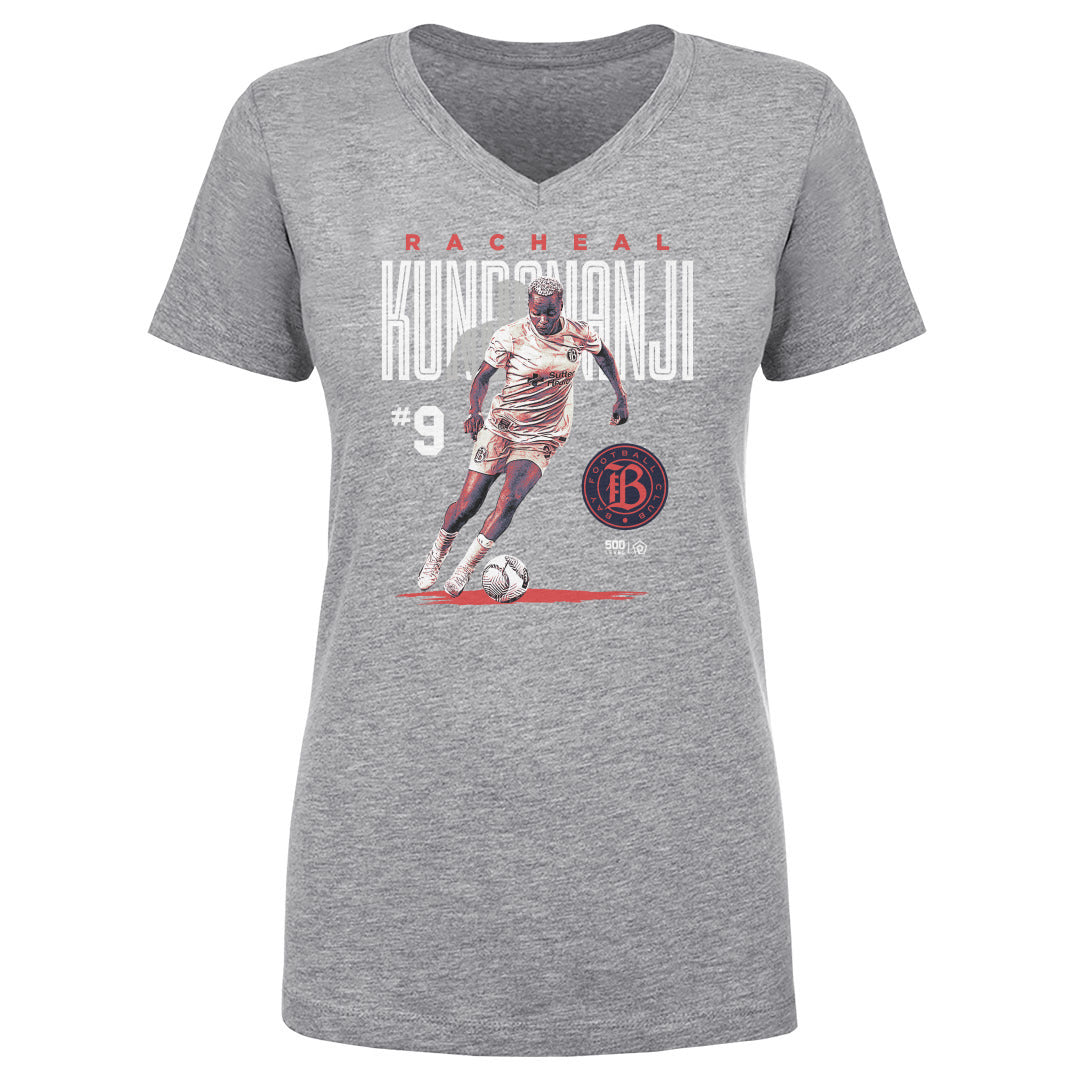 Women's Bay FC Racheal Kundananji Bitmap V-Neck Tee