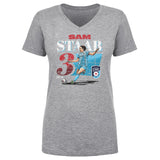 Women's Chicago Stars Sam Staab Cracked Number V-Neck Tee