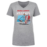 Women's Chicago Stars Mallory Swanson Cracked Number V-Neck Tee