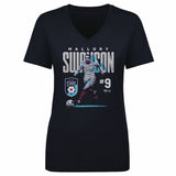 Women's Chicago Stars Mallory Swanson Bitmap V-Neck Tee