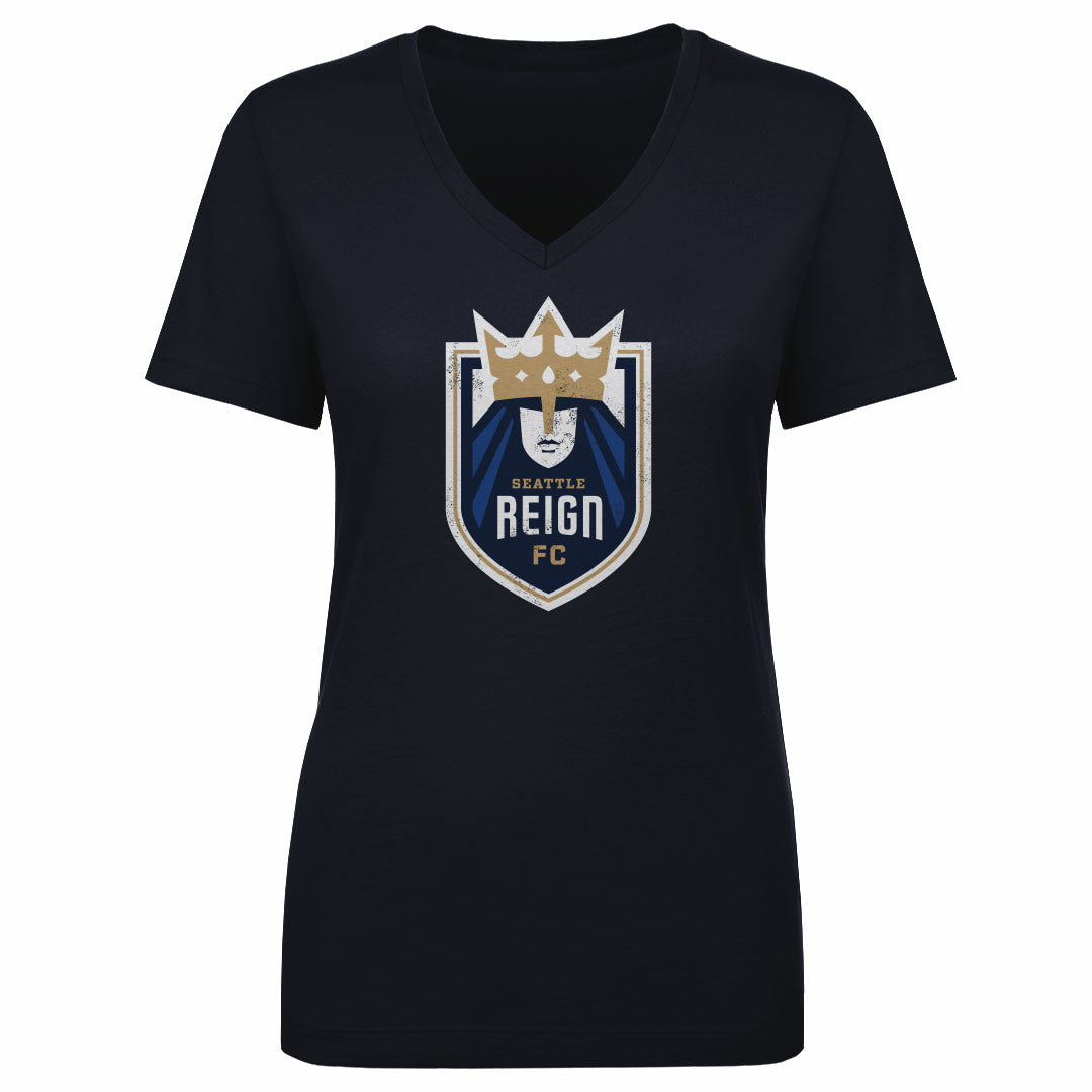 Women's Seattle Reign FC Vintage Primary Logo V-Neck Tee