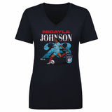 Women's Chicago Stars Micayla Johnson Cracked Number V-Neck Tee