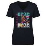 Women's San Diego Wave Navy Melanie Barcenas Repeat V-Neck Tee