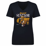 Women's Utah Royals Ally Sentnor Cracked Number V-Neck Tee