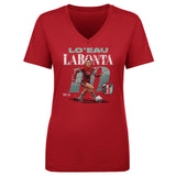 Women's KC Current Lo'eau LaBonta Cracked Number V-Neck Tee
