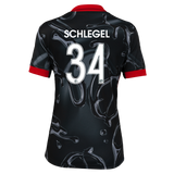 Women's Chicago Stars Nike Black 2025 Ally Schlegel Secondary Replica Jersey