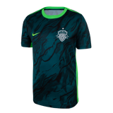 Youth Washington Spirit Nike Green 2025 Pre-Match Top