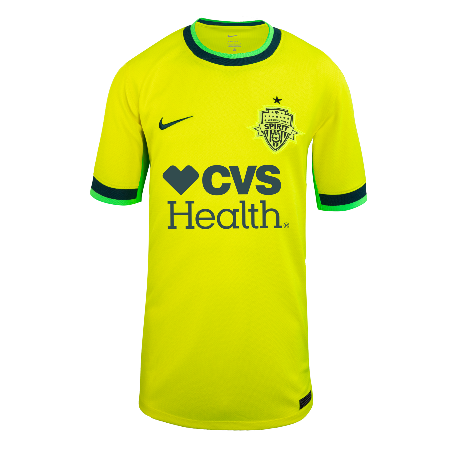 Youth Washington Spirit Nike Yellow Secondary Replica Jersey