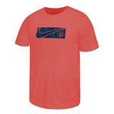 Youth Bay FC Nike Poppy 2025 Swoosh Tee