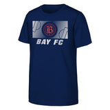Youth Bay FC Navy Full Pitch Tee