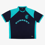Unisex KC Current Color Block Collared Tee