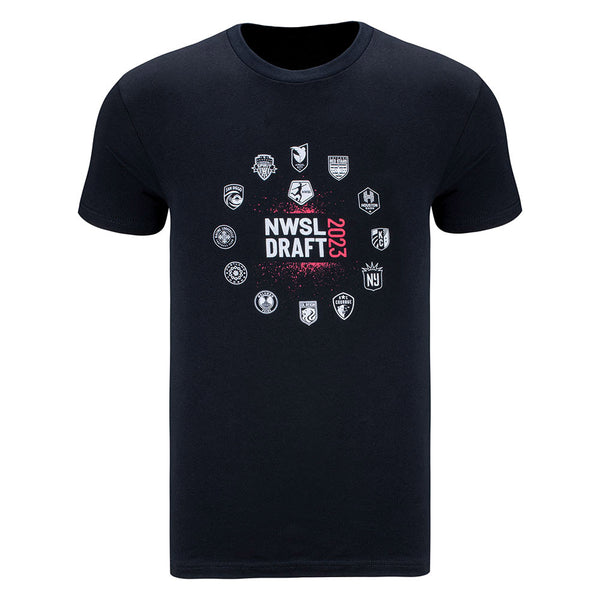 NWSL 2023 Draft Tee In Black - Front View