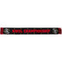 2022 NWSL Championship Scarf in Black and Red - Flat Lay, Side View