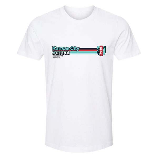 Unisex 2023 Kansas City Current White Tee - Front View