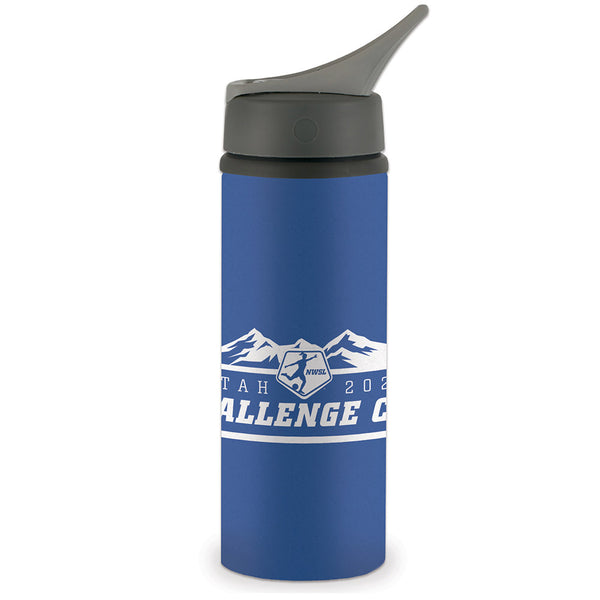 2020 NWSL Challenge Cup Aluminum Water Bottle in Blue