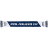 2020 NWSL Challenge Cup Scarf in Blue and White - Full Front View