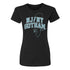 NJ/NY Gotham Women's Outline Tee in Black - Front View