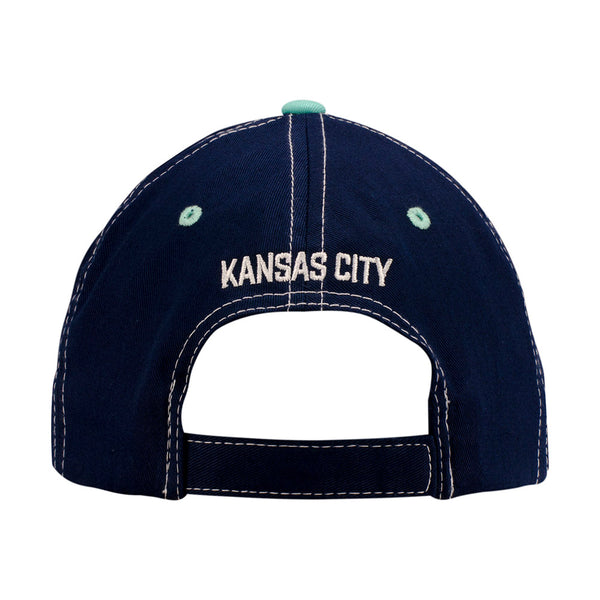 Kansas City Structured Hat in Gray - Back View