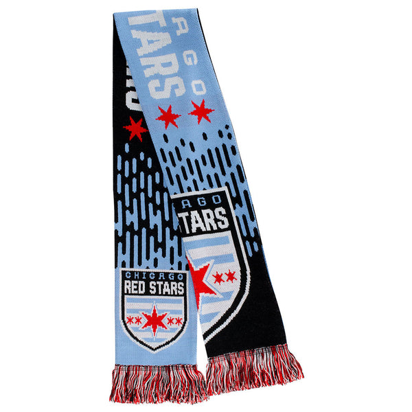 2021 Chicago Red Stars Scarf in Blue and Black