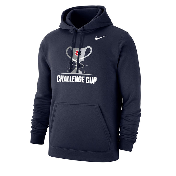 Challenge Cup Club Fleece Pullover Hood in Black - Front View