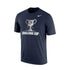 Challenge Cup Dri-Fit Cotton Tee in Navy - Front View