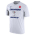 2021 NWSL Nike Challenge Cup Champions Tee in White - Front View